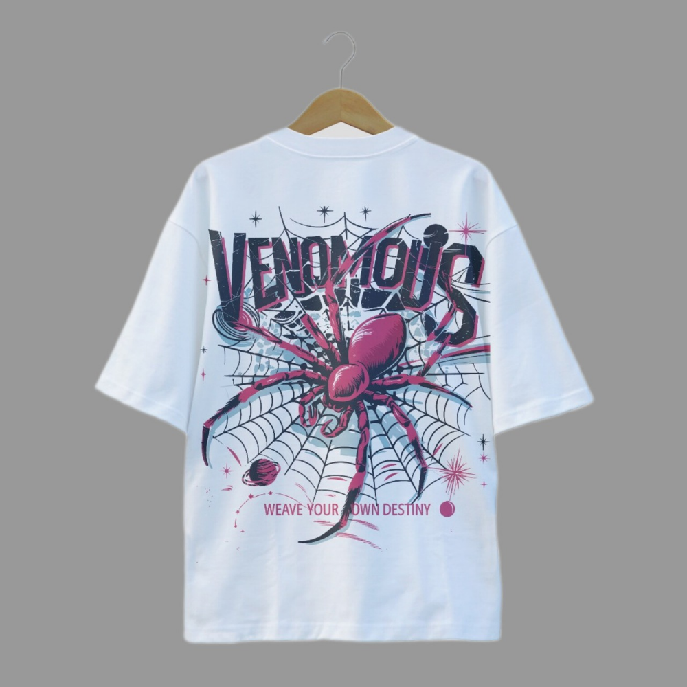 PRIMEPIK Own your path with our Aesthetic “Venomous” Oversized T-Shirt.