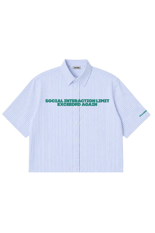 Low Social Striped Boxy Shirt