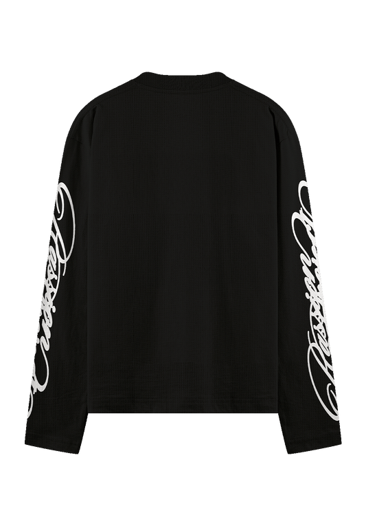 LEGACY- WAFFLE TEE 020 (BLK)