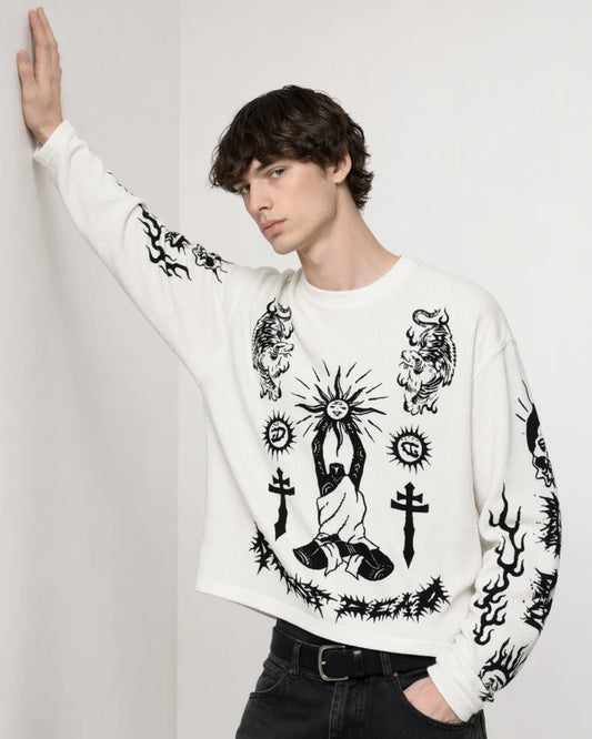 Celestial Rise WAFFLE TEE
