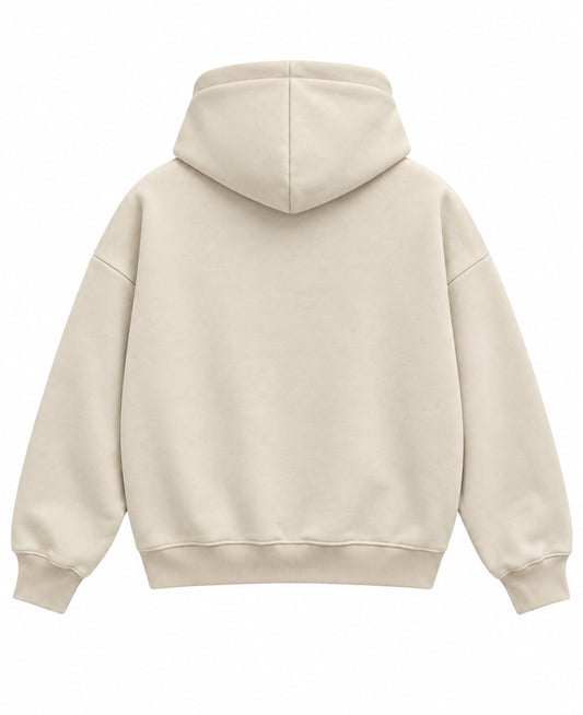 BEIGE BASIC HOODIE