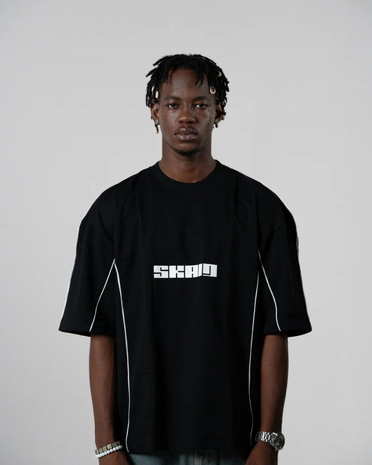 PIPED CREWNECK TEE