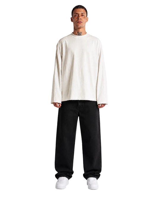 Oversized crop solid TEE