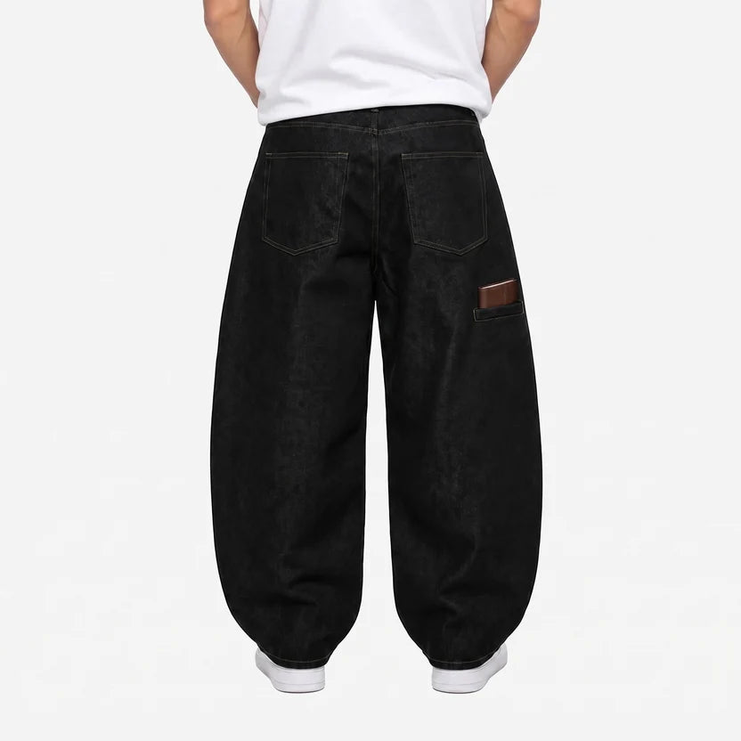 Noir Utility Baggy Jeans (Pants)