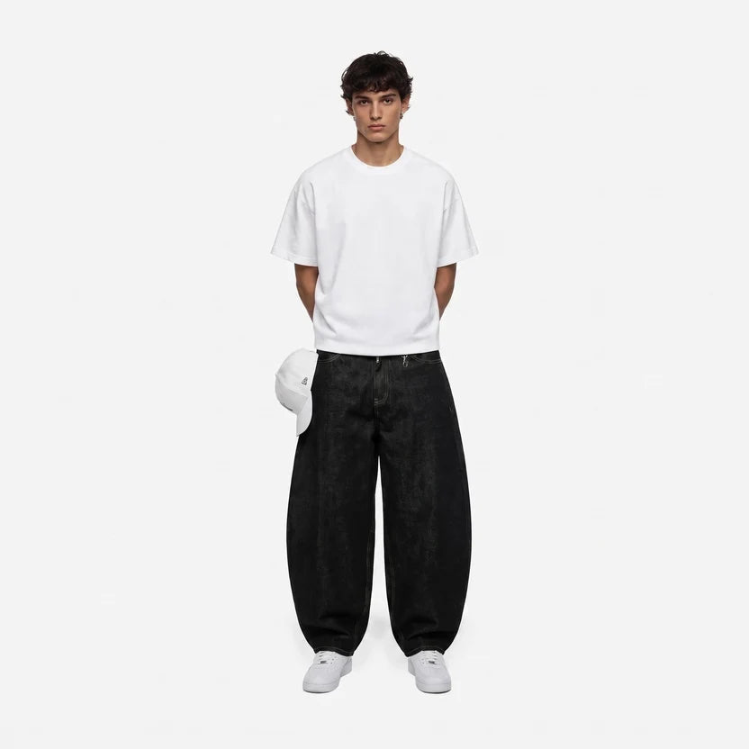 Noir Utility Baggy Jeans (Pants)