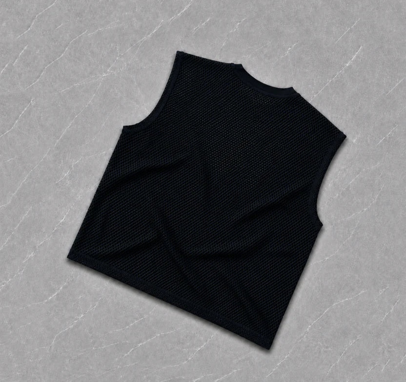 Black Mesh Tank Top VEST