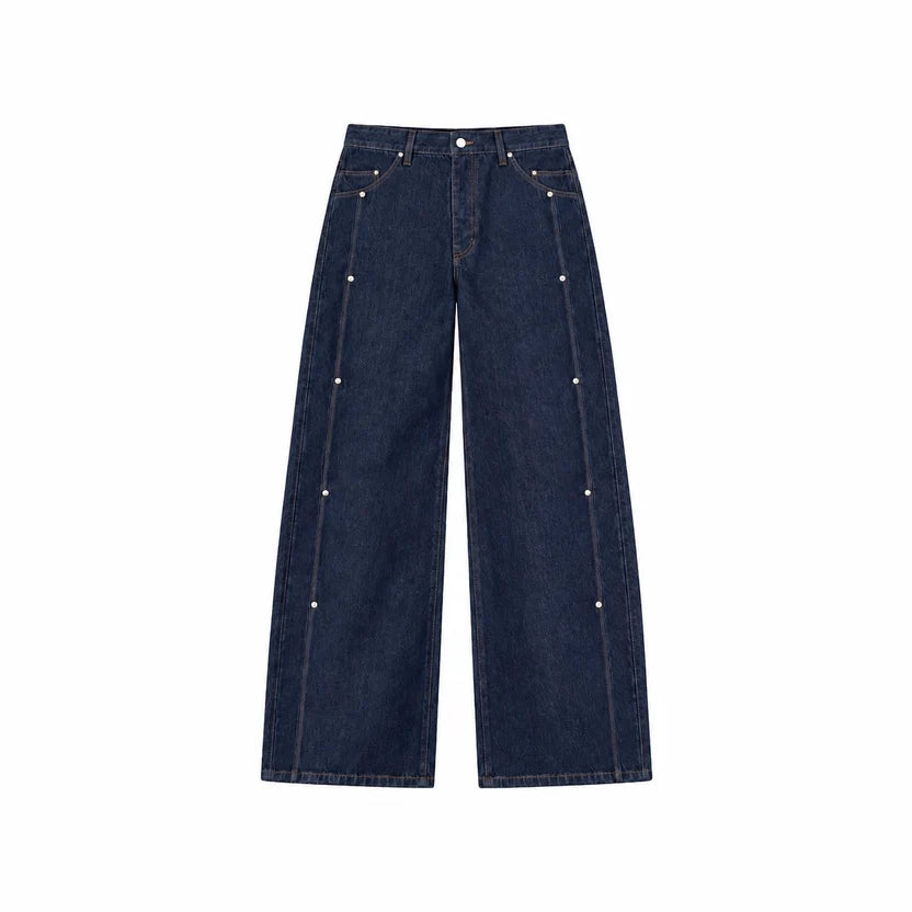 Rivet Baggy Jeans (Pants)