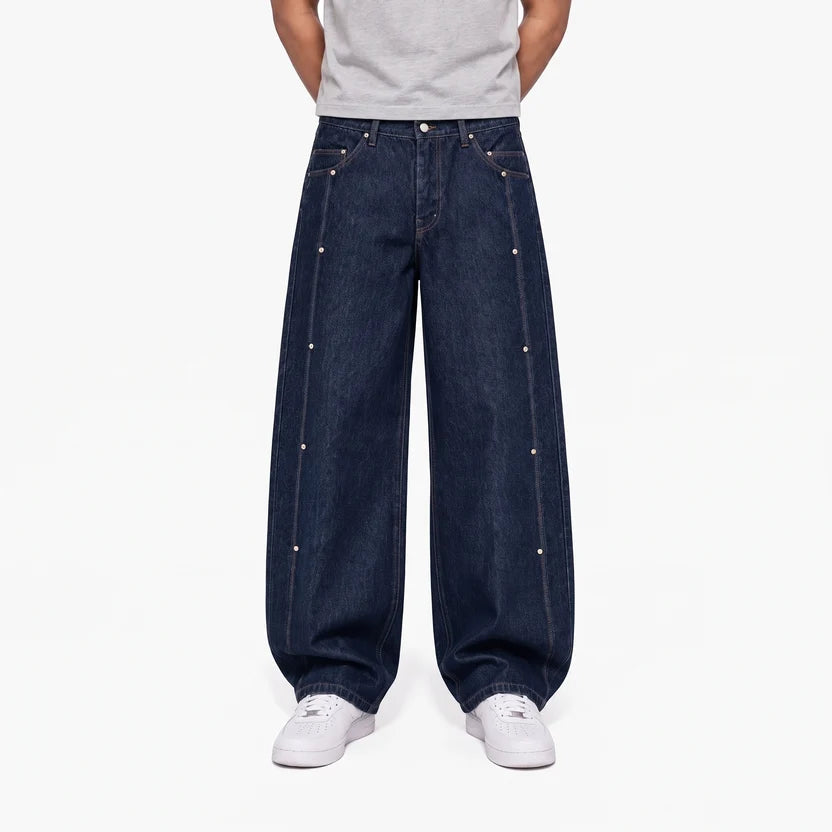 Rivet Baggy Jeans (Pants)