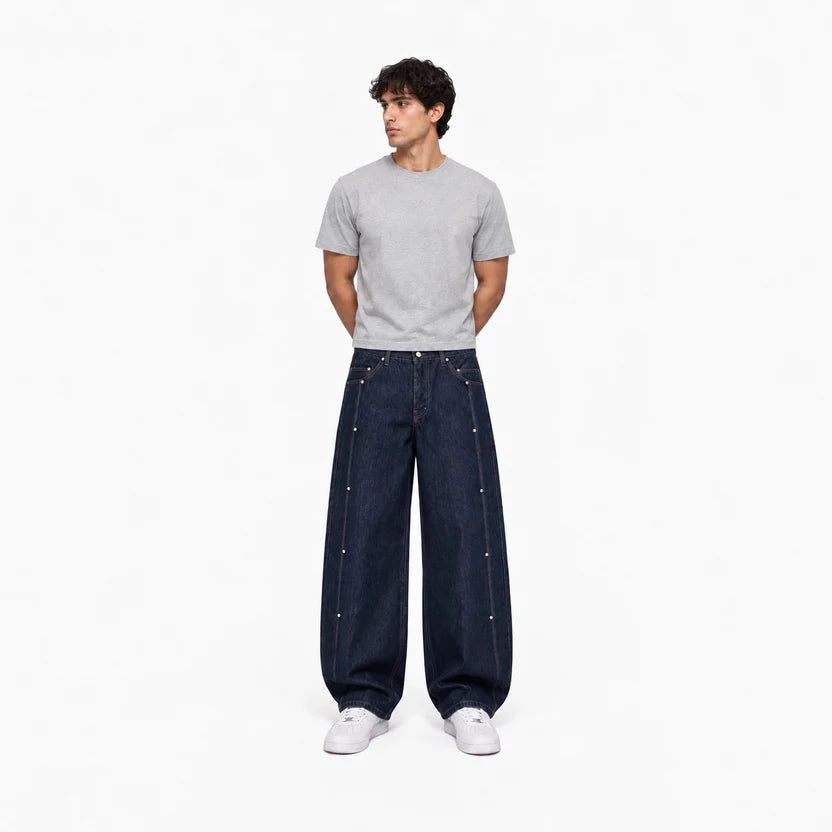 Rivet Baggy Jeans (Pants)