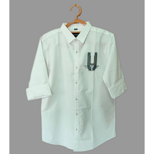 RELOADED Classic White Casual Shirt