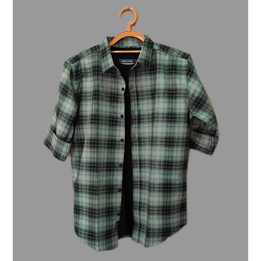 Black green Plaid Shacket - Casual & Stylish