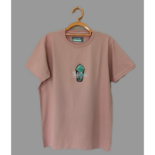 ROCK STUD Vintage Coffee-Themed T-Shirt