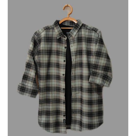Brown Plaid Shacket - Casual & Stylish