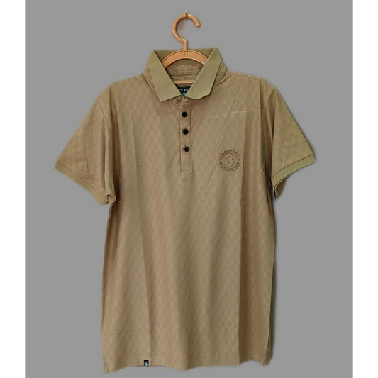 ROCK STUD Classic Textured Polo T-shirt