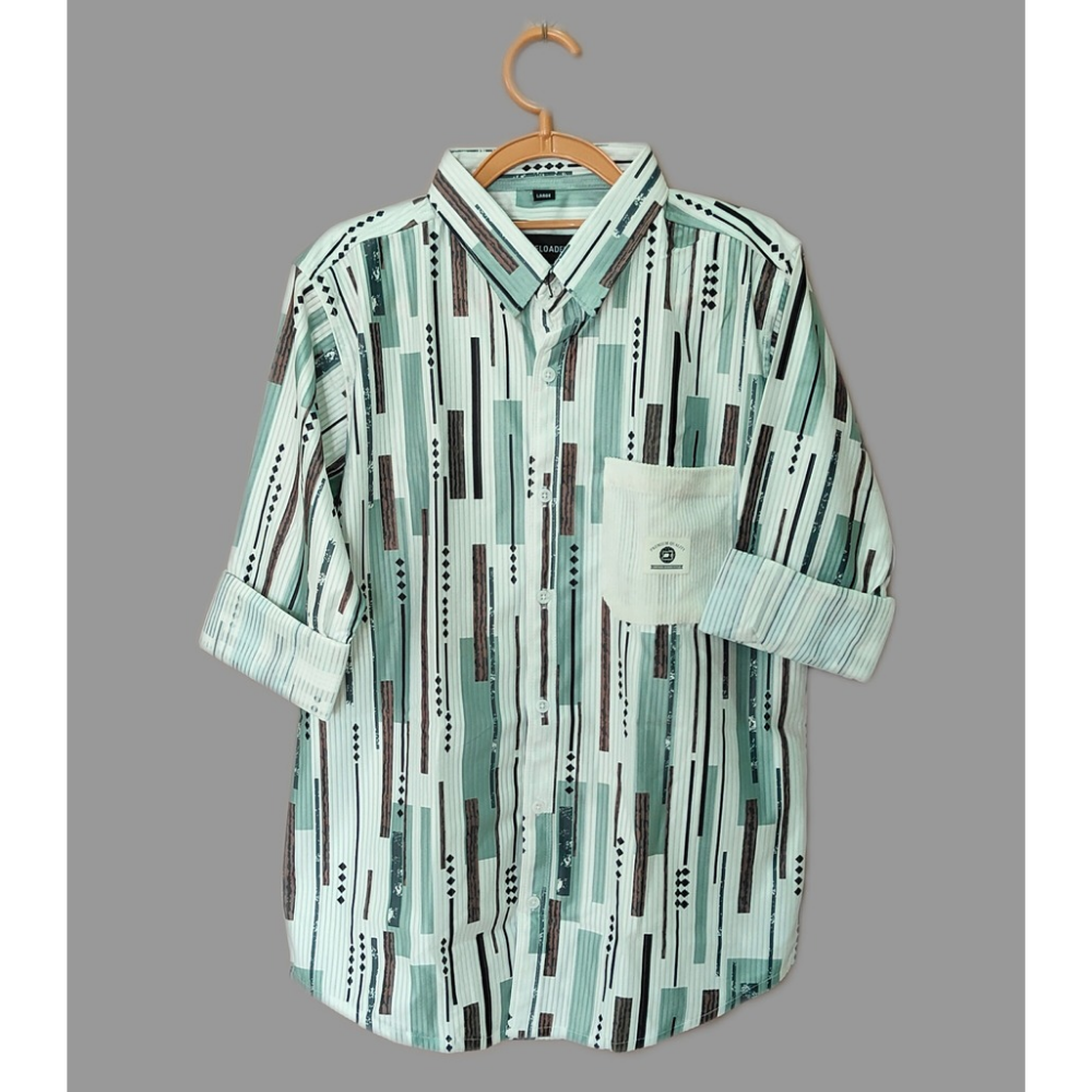 RELOADED Stylish Geometric Printed Casual Shirt