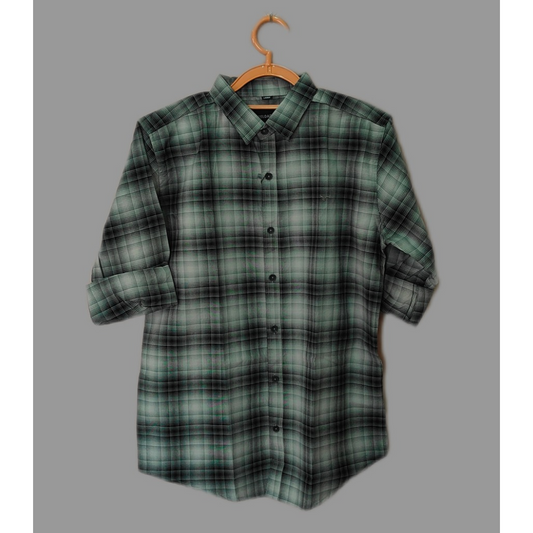 RELOADED Classic Black green Plaid Shirt