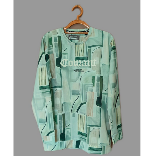ROCK STUD Abstract Patterned Full sleeves T-Shirt