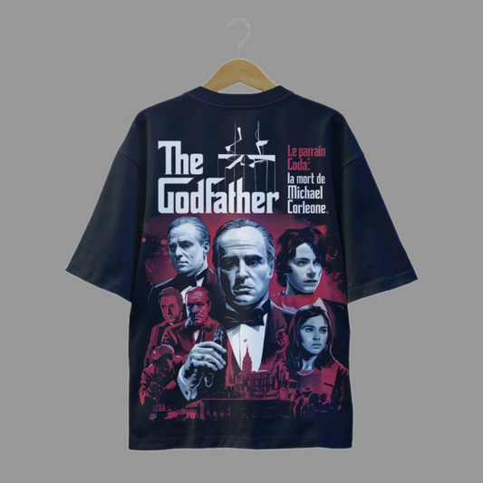 PRIMEPIK The Godfather Oversized Graphic T-Shirt