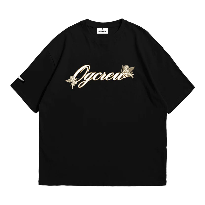BLACK CHERUBS TEE
