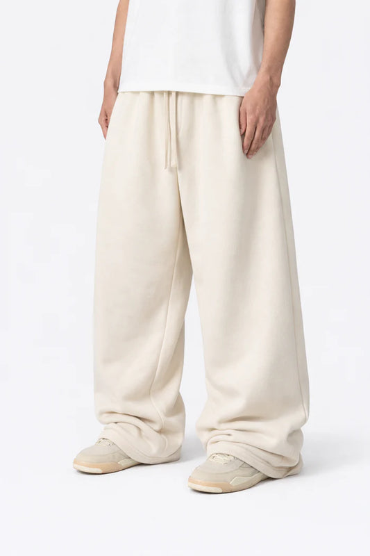 CLASSIC CREAM WIDE LEG BAGGY Sweatpant (350 GSM)
