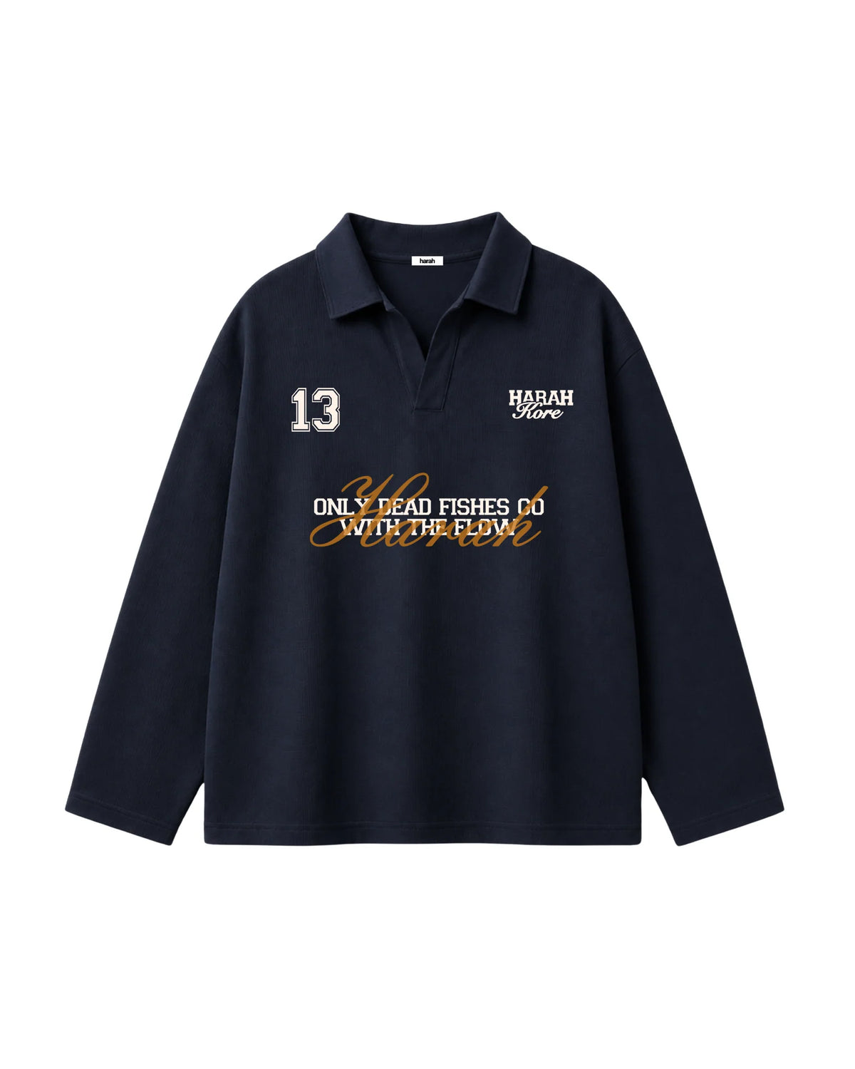 Harah Dead Fish Polo Navy Blue