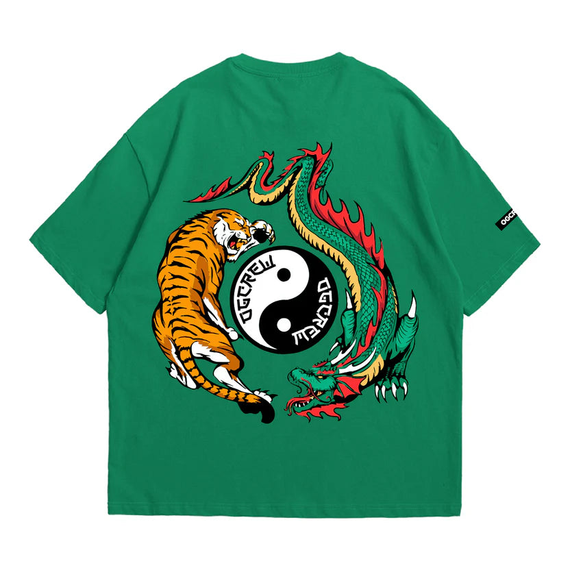 GREEN DRAGON TIGER TEE