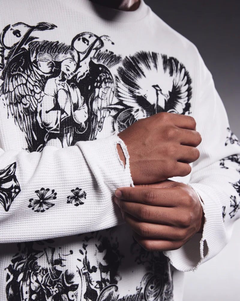 BORN DIVINE WAFFLE TEE