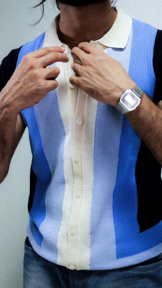 Blue Trio Polo