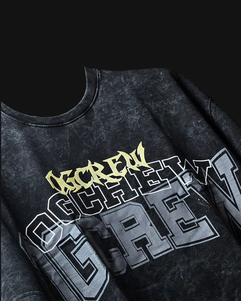 ACID WASH WINGS TEE