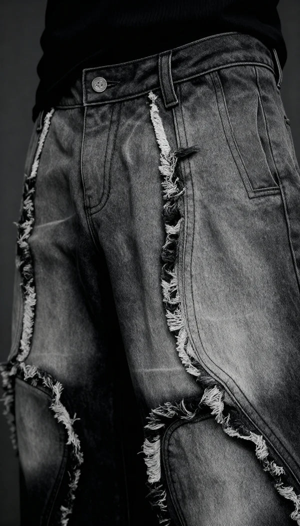MIDNIGHT FADE DISTRESSED DENIM Pants