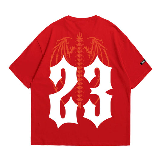 RED 23 WINGS TEE