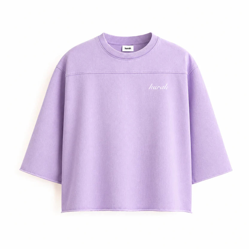 Boxy Rugged TEE - Lavender