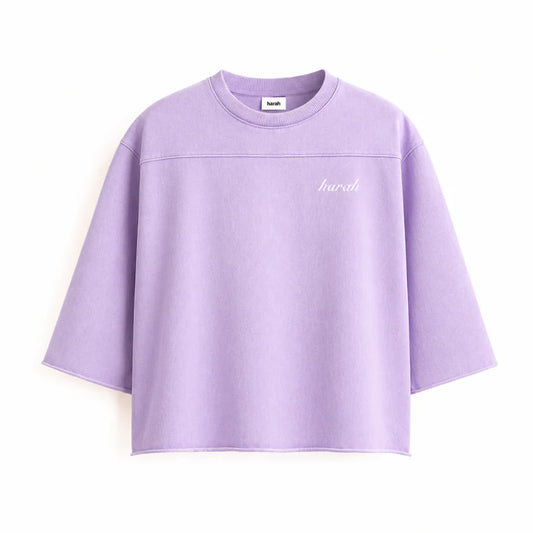 Boxy Rugged TEE - Lavender
