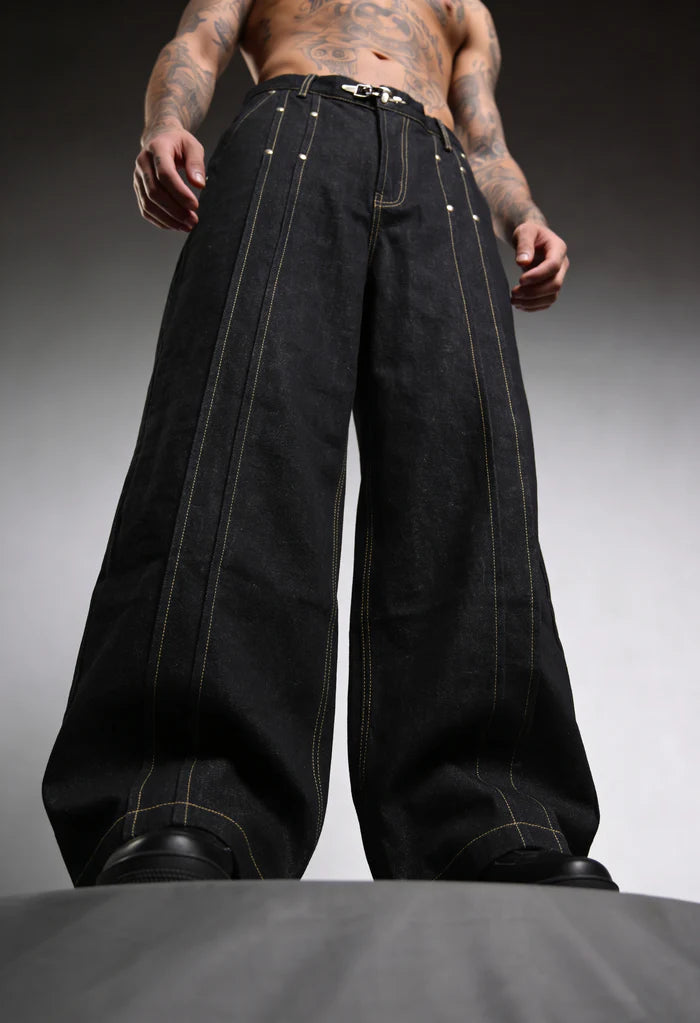 OBSIDIAN BLACK RAW DENIM Pants