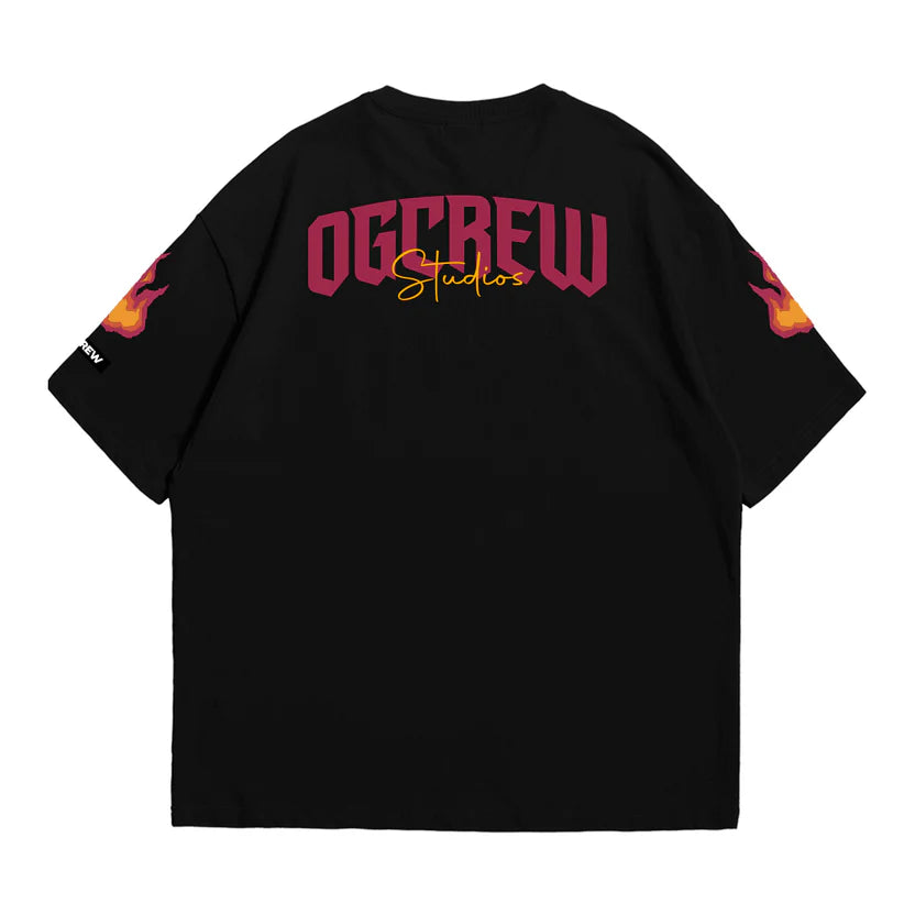 BLACK RIBS ON FIRE TEE