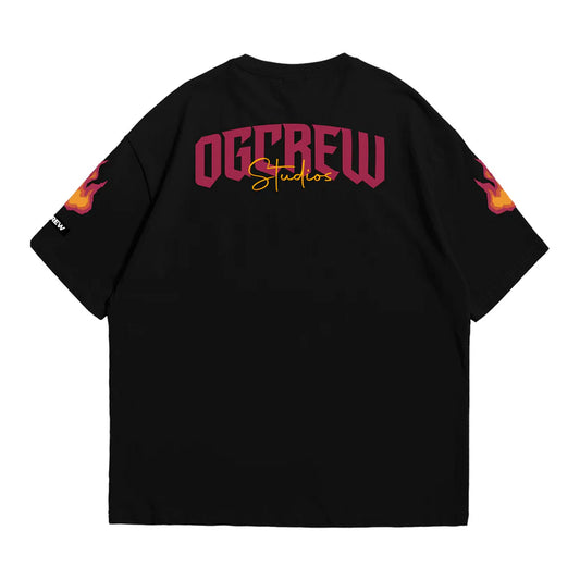 BLACK RIBS ON FIRE TEE