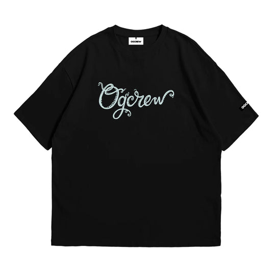BLACK OCTOPUS X SHARK TEE