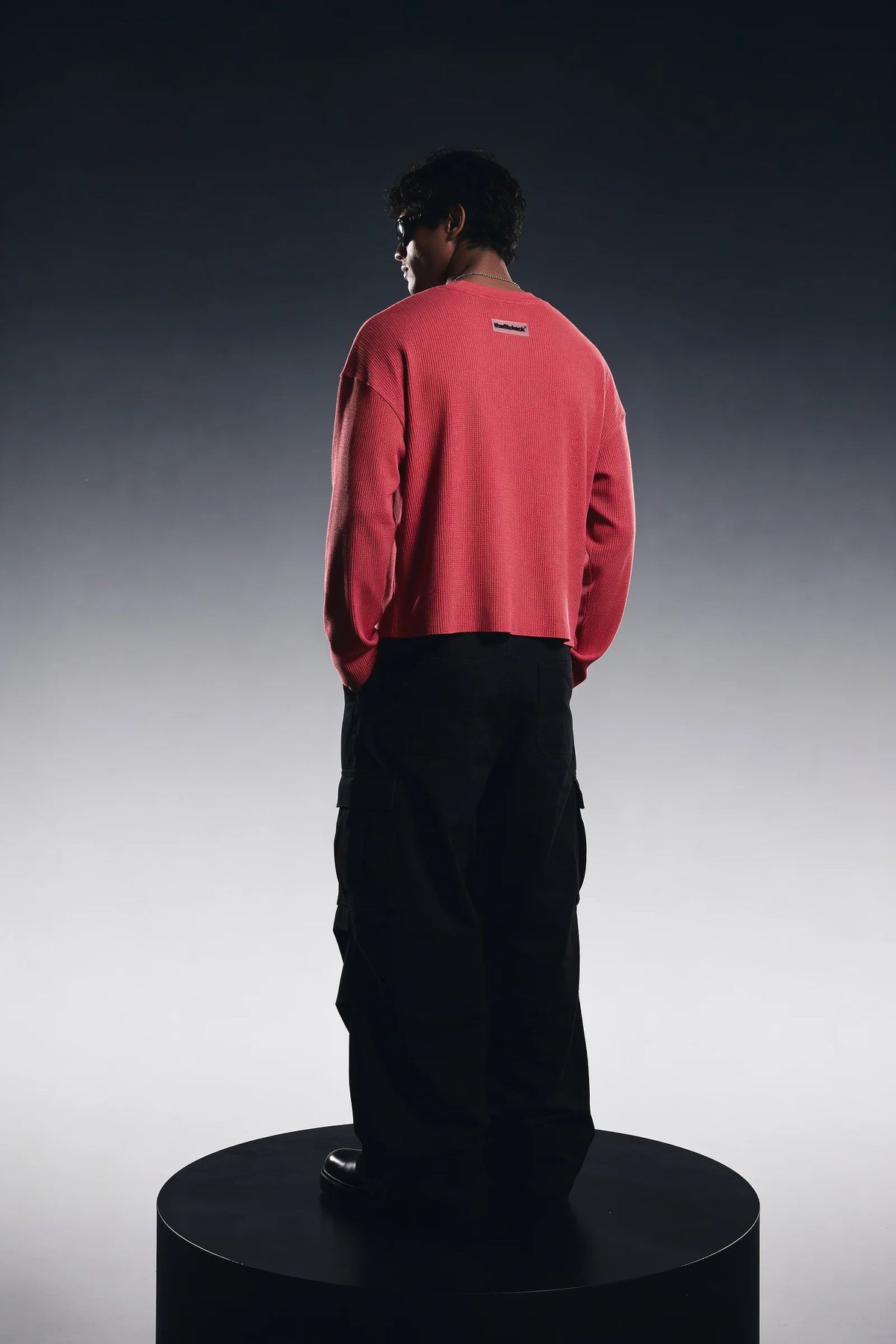 RUBY WASHED ESSENTIAL WAFFLE TEE