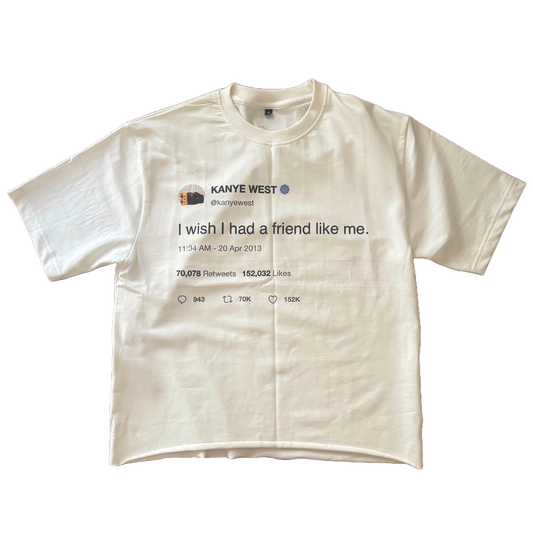 YE TWEET CROPPED TEE