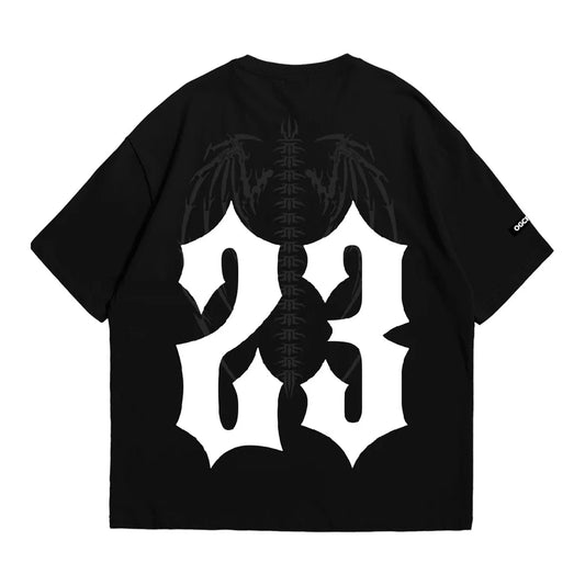 BLACK 23 WINGS TEE