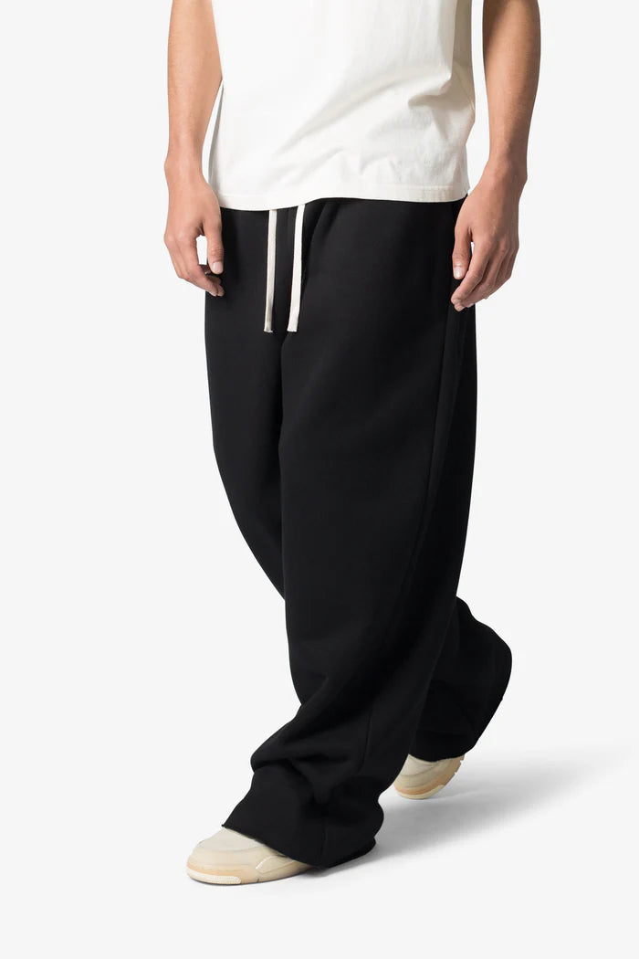 SIGNATURE BLACK WIDE LEG BAGGY Sweatpant (350 GSM)