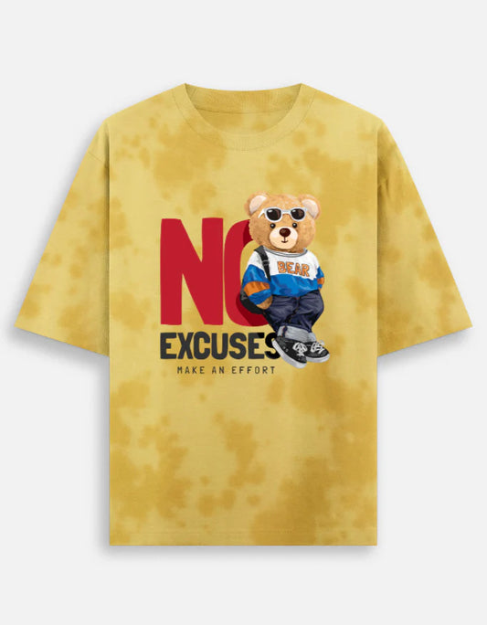 No Excuses Tie Dye Oversized TEE