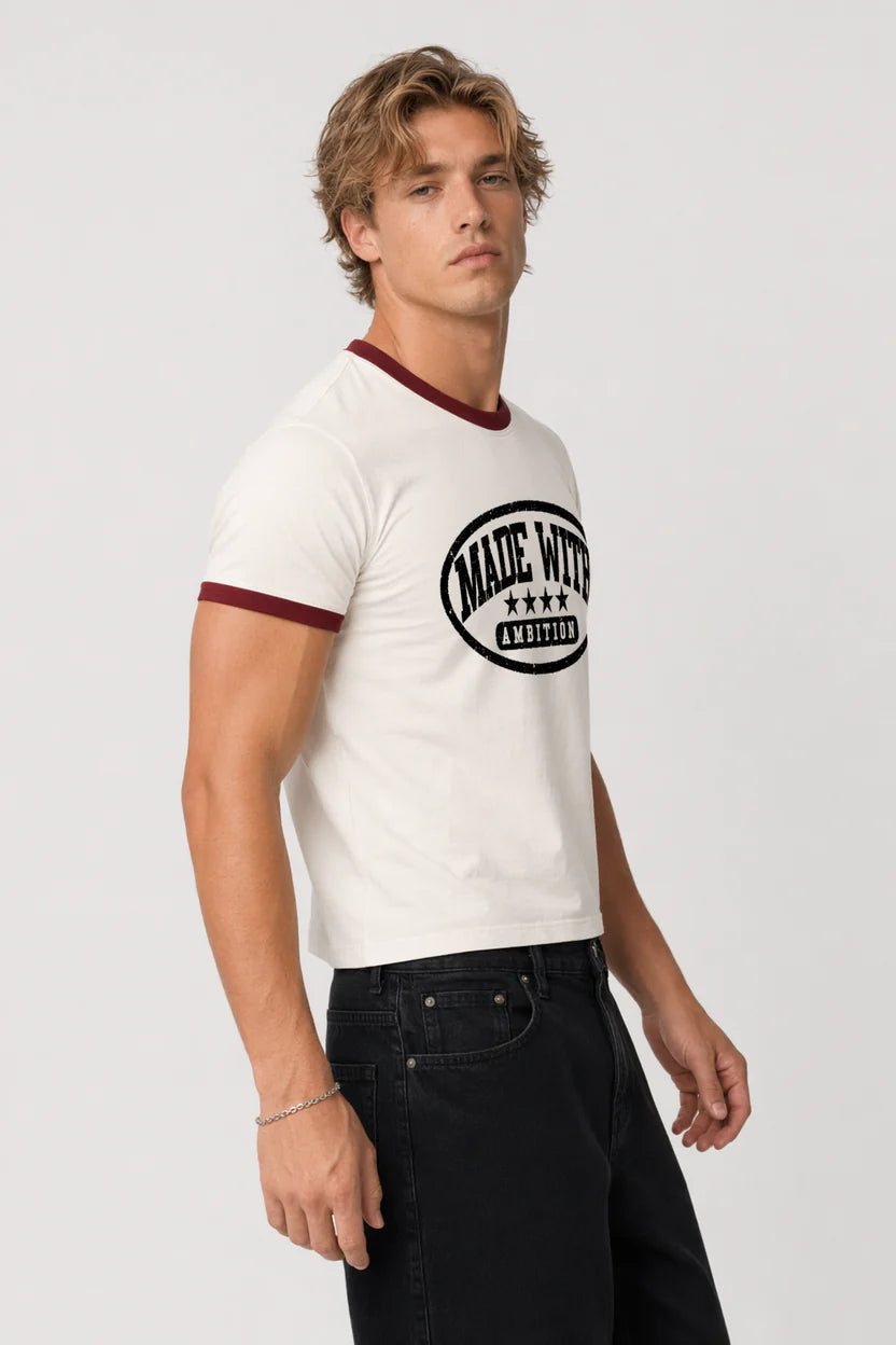 Made With Ambition Ringer TEE