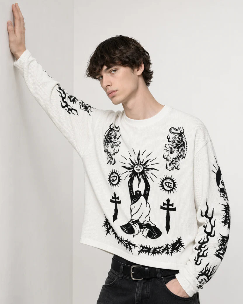 Celestial Rise WAFFLE TEE
