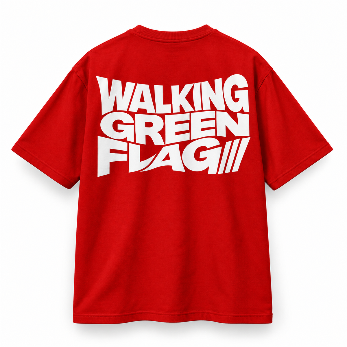 Walking Green Flag Oversized TEE