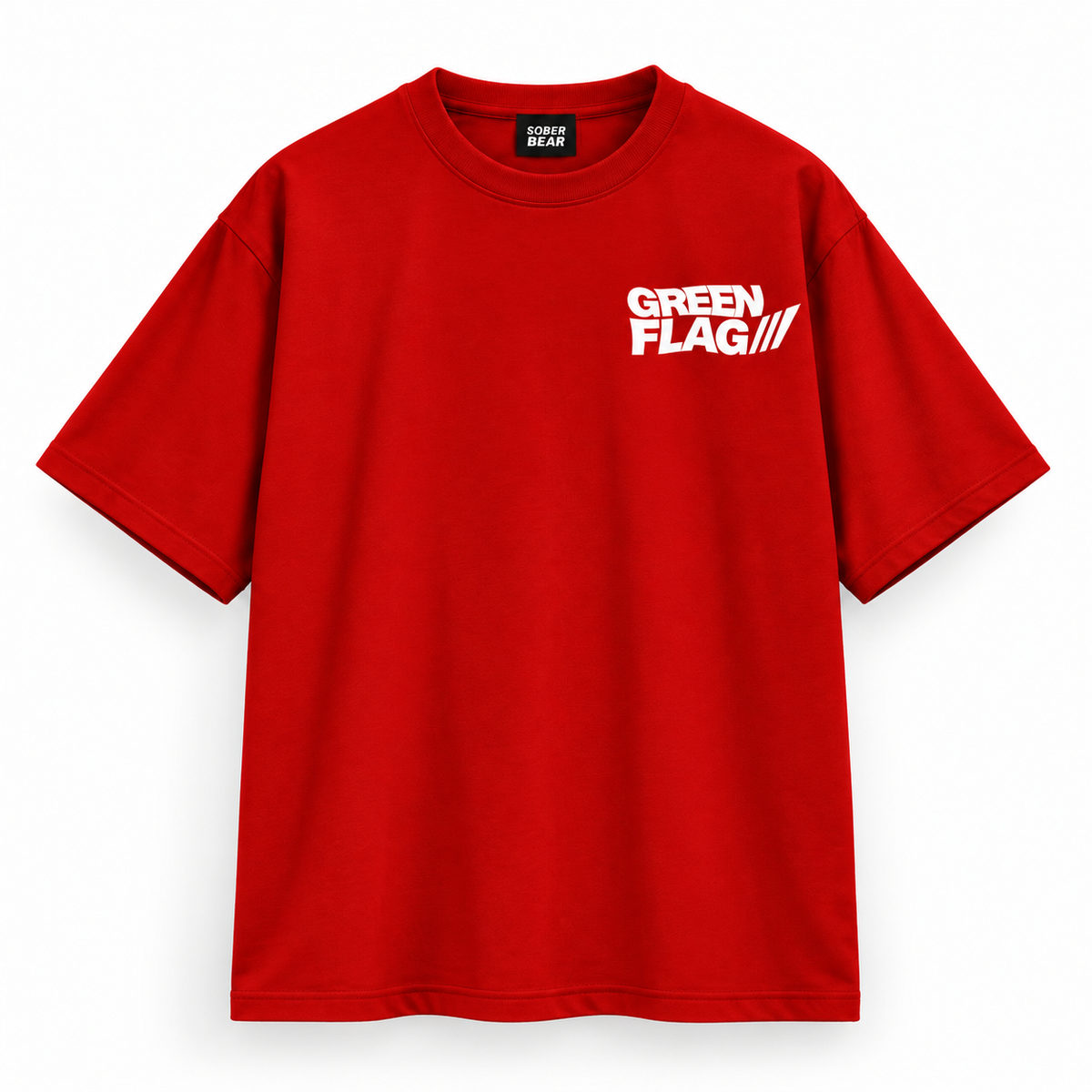Walking Green Flag Oversized TEE