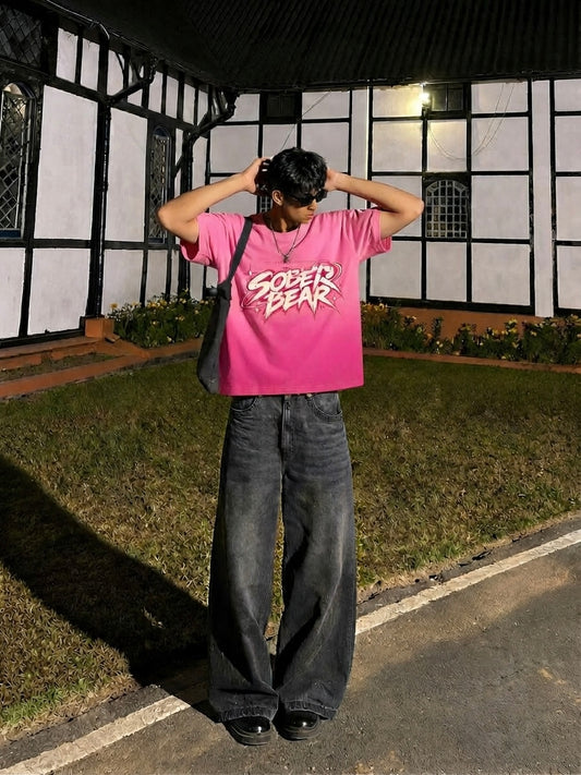 SOBER BEAR BOXY FIT TEE