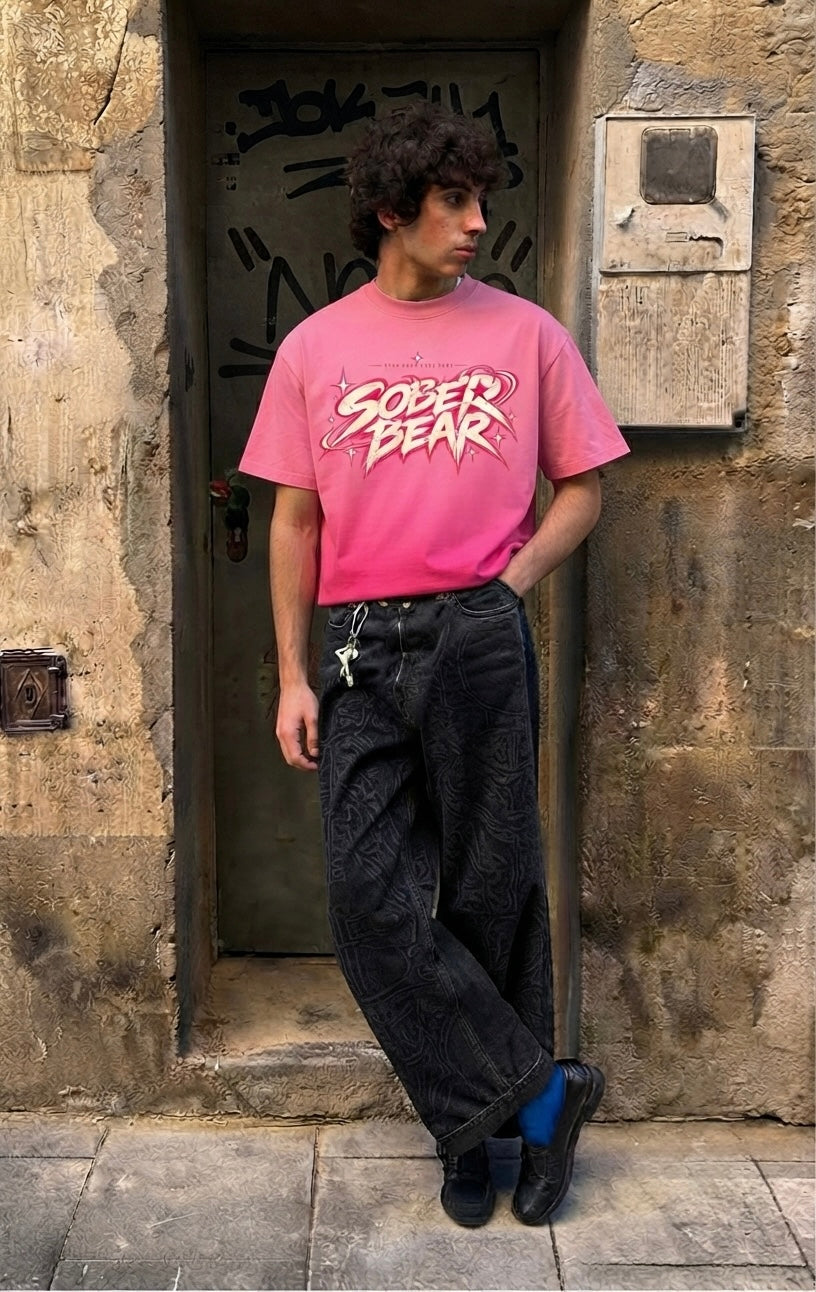 SOBER BEAR BOXY FIT TEE