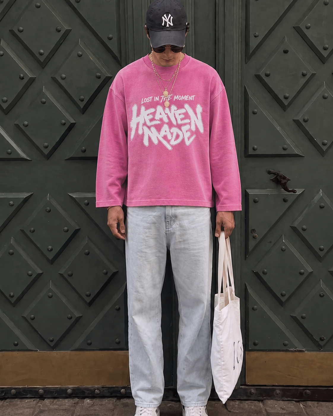 HEAVEN MADE FULL SLEEVES WAFFLE TEE