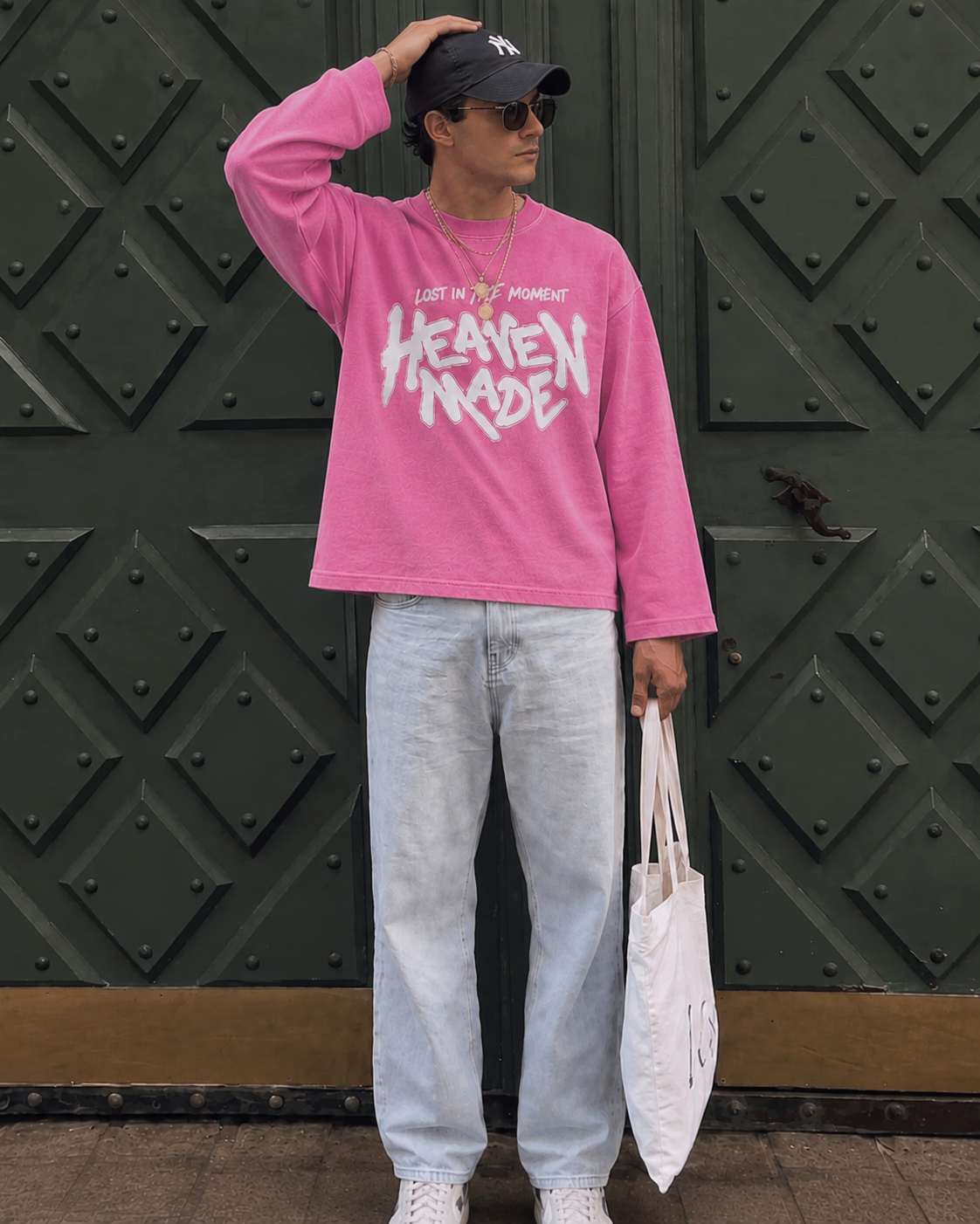 HEAVEN MADE FULL SLEEVES WAFFLE TEE